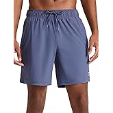 Reebok Mens Pace Training 7” Short, Standard Fit, Lightweight Stretch Recycled Nylon Fabric