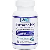 AST Enzymes Serracor-NK –Proteolytic Systemic Enzyme Formula – Contains Acid-Resistant Serrapeptase and Acid-Resistant Nattokinase – 90 Vegetarian Capsules