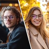 COOLOO Blue Light Blocking Glasses Anti Glare TR90 Frames Lightweight view 6