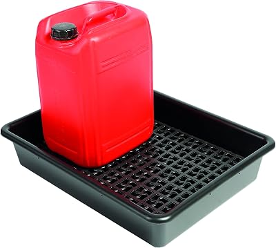 The Lean Centre 2 x 25L Bunded Drum Tray Stand Recycled Removable Grid