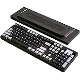 OOCTPK Wireless Mechanical Keyboard, Chilkey ND104 Gaming Keyboard with LCD Screen, 106% Hot Swappable Custom Keyboard with Knob, RGB Backlit, Bluetooth 5.4/2.4GHz/USB-C, Full-Aluminum, PC/Mac Support