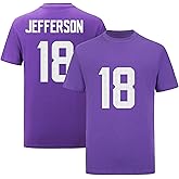 Custom Football T-Shirt No Brand/Logos 100% Cotton for Mens/Womens/Kid