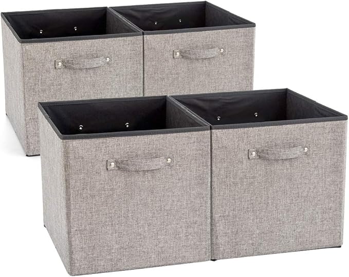 EZOWare Boîte de Rangement Pliable en Tissu avec Poignées, Panier de