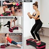 Xn8 Sports Adjustable Height Exercise Step 10/15/20 cm Steppers Cardio Home Gym view 3