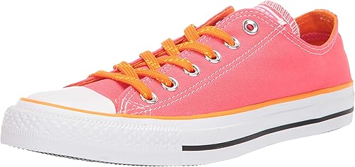 pink and orange converse