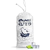 FireKylin 50Pcs 5 lb Drawstring Ice Bags for Ice Storage, Reusable | Food-Graded Plastic Ice Bags for Ice Machine, Bags of Ice for Outdoors, Fishing, Picnics to Transfer Ice
