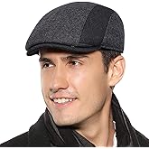 Sumolux Mens Newsboy Cap Winter Beret Hat Cabbie Flat Cap