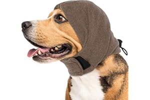 IDOMIK Dog Calming Hoodie No Shake Ear Wraps for Pets, Dog Head Covers for Noise Reduction & Anxiety Relief, Pet Headband Muf