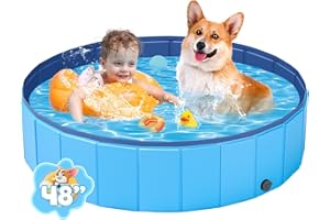 YSJILIDE Portable PVC Dog Pet Swimming Pool