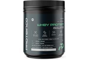 ProteinCo | Pure All Natural Grass-Fed New Zealand Whey Protein Isolate Powder | 27g per serving | Pure Isolate | Gluten & La