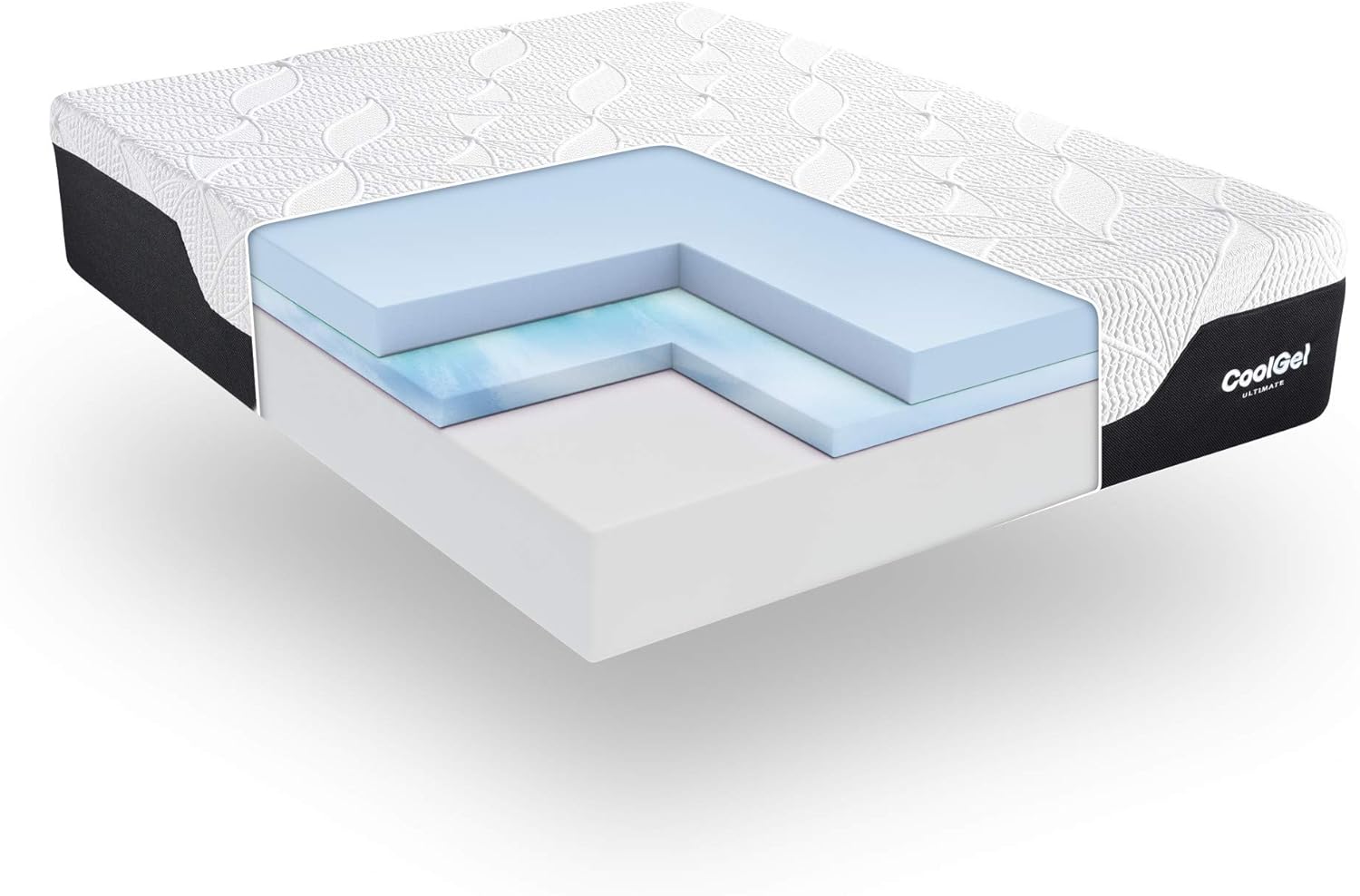 Classic Brands Cool Gel Chill Memory Foam 14-Inch Mattress with 2 BONUS Pillows |CertiPUR-US Certified |Bed-in-a-Box, King: Furniture & Decor