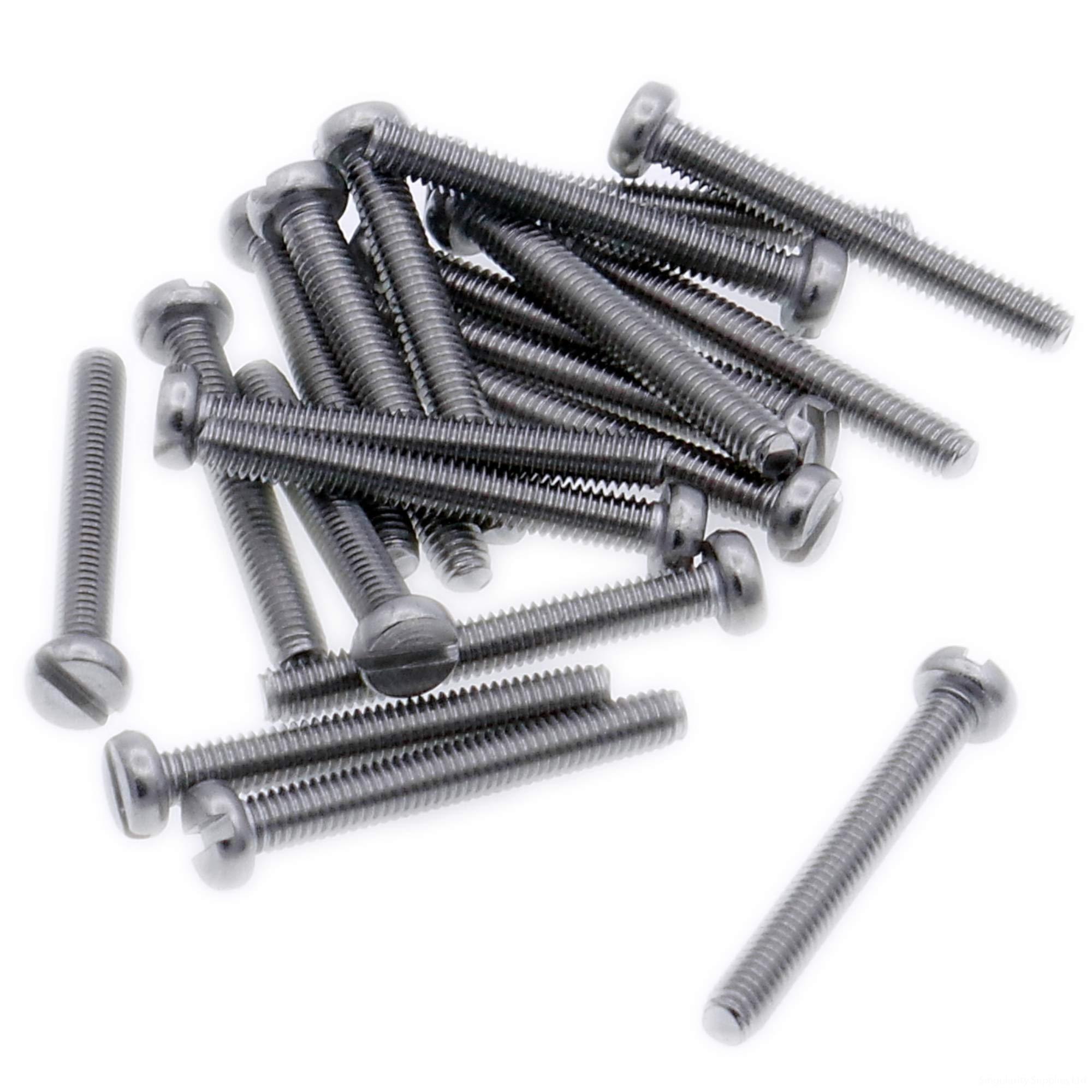 M3 (3mm x 3mm) Slot Cheese Machine Screw (Bolt) - Stainless Steel (A2) (Pack of 20)