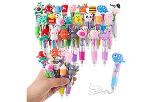 24 Pack Multicolor Pen in One, 6-in-1 Mini Pens Bulk Cute Fun Pens for Classroom Prizes, Birthday Party Favors, Back To Schoo