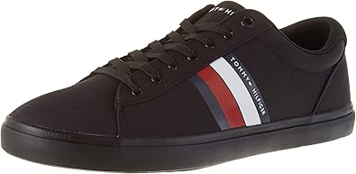 tommy hilfiger trainers black mens