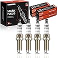 A-Premium Double Iridium Spark Plugs Compatible with Acura ILX 2013-2015 L4 2.0L & Honda Accord 2008-2012 L4 2.4L, Civic 2012-2015 L4 1.8L, HR-V 2016-2020 L4 1.8L, Pack of 4