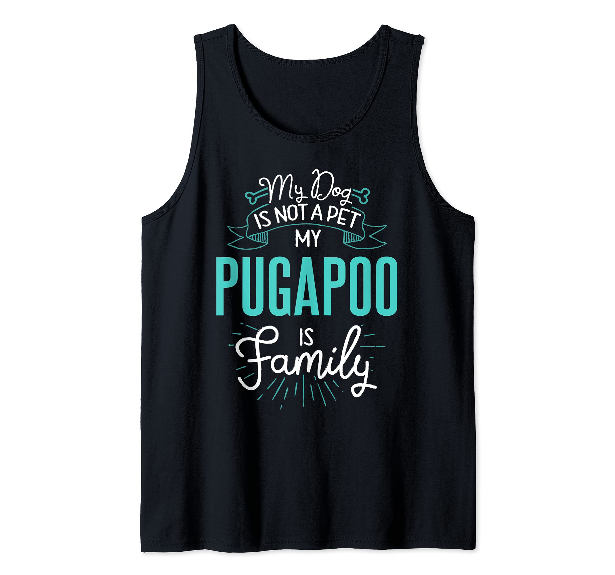 Cute Pugapoo Design Family Dog Giftn Tank Top