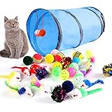 M JJYPET Cat Toys Kitten Toys Assortments,Crinkle Balls for Cat,Puppy,Kitty,Kitten
