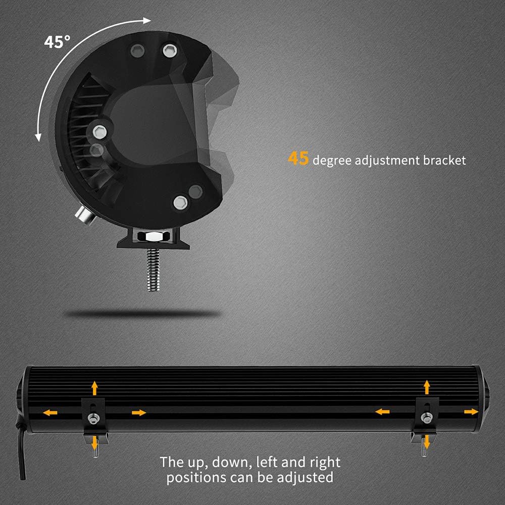 LED Pods Light Bar 20inch 546W 54600LM+6PCS 4inch 78W 7800LM, LED Light Pods Spot Offroad Lights Bar Combo Beam, high Brightness led Light Bars for Trucks Off-Road SUV Rv ATV UTV Boat Lighting: Automotive