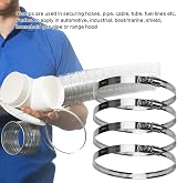 Noosverl 4 Pack Jubilee Clips Large 118-140 mm Stainless Steel Hose Clamp view 6