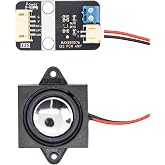 NULLLAB MAX98357A I2S Audio Amplifier &amp; 3W Speaker Kit | Mono Class D Audio Player for ESP32, Raspberry Pi, Plug &amp; Play Speaker Kit