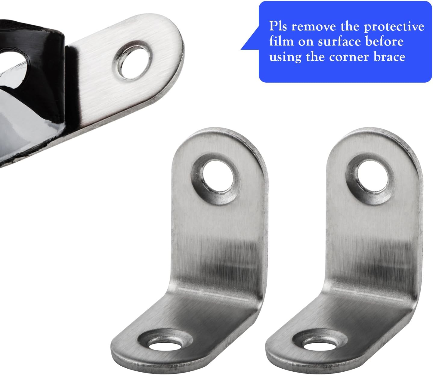 16 Packs L Bracket 30 x 30mm Corner Braces,YMAISS Stainless Steel Joint Right Angle Shelf Support Bracket with Screws: Home Improvement
