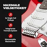 RockJam Electric Guitar Kit with Amp Bag Whammy Strap Spare Strings Lessons view 6