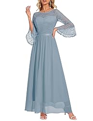 Wedtrend Women's Bridesmaid Dresses, 3/4 Flared