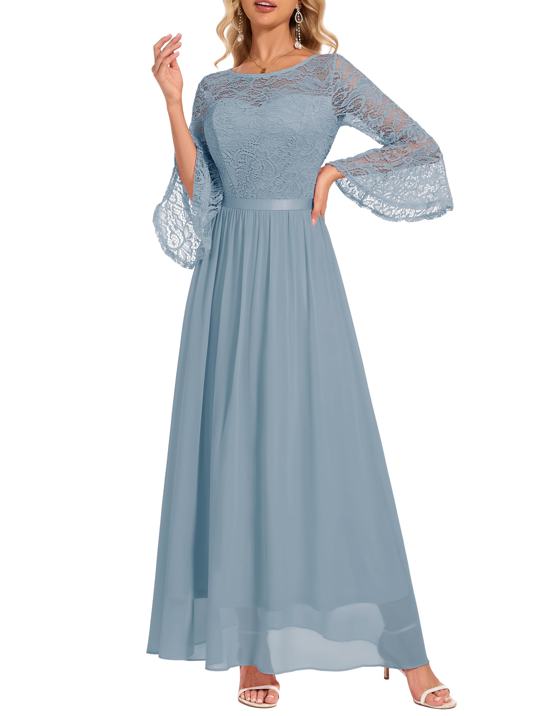 Wedtrend Women's Bridesmaid Dresses, 3/4 Flared
