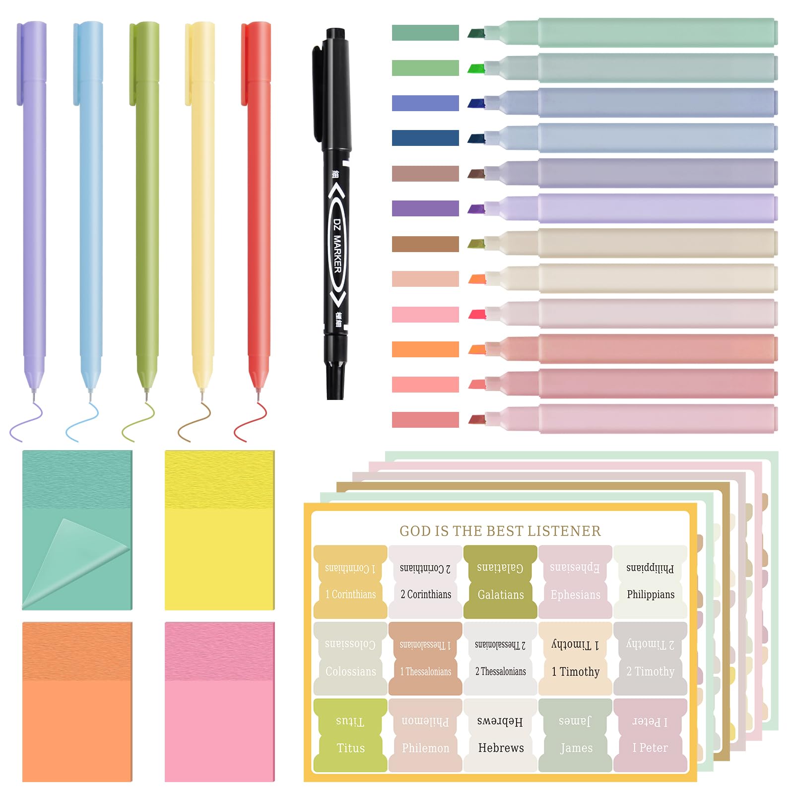 28 Pcs Bible Study Supplies,Bible Journaling Kit