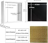 sunmeg 3D Shadow Box 8x8 Wooden Deep Frame with Letters DIY Decor view 2