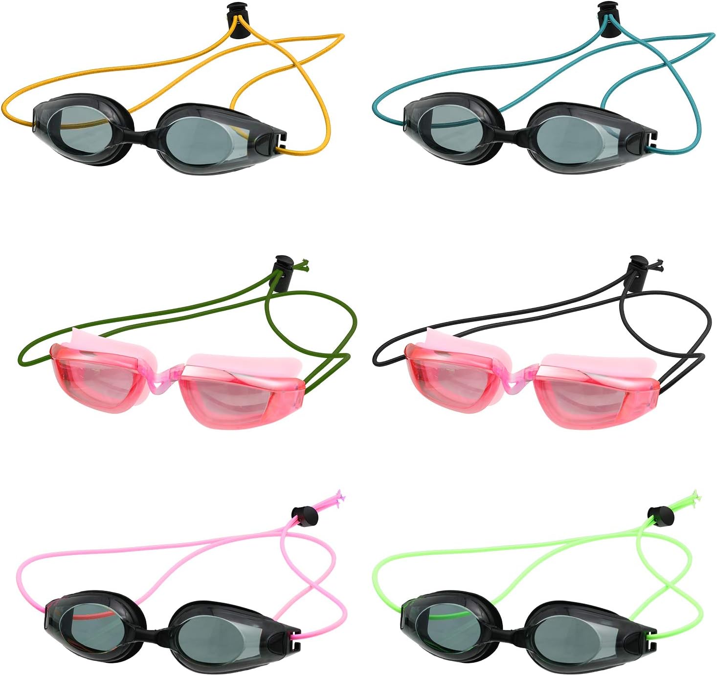 Includes Adjustable Replacement Swimming Goggle Strap Goggle Bungee