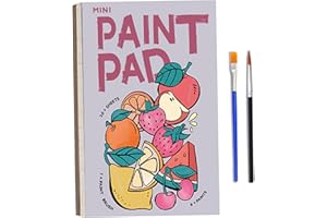 Mini Paint Pad, Cute Pocket Watercolor Paint Book, Kids DIY Mini Watercolor Pad, Protable Workbook, Coloring Book for Adults 