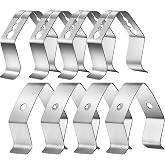 8 Pcs Meat Grill Thermometer Probe Holder Clip, 2 Style Temp BBQ Camping | Thermometer Clip for BBQ, Ambient Temp Probe Holder, Fits Grill Smoker Oven, Secure Single or Three Hole Mount, 8 Pack