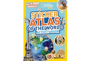 National Geographic Kids World Atlas Sticker Activity Book: Over 200 Stickers and 8 Large Maps!