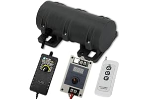 Sienson 24V DC Vibration Motor,3800RPM Vibrating Motor Kit,10W Vibration Motor Remote,with Adjustable Speed Adapter,Bed Vibrating Motors,Vibration Motors for Medical Equipment