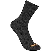 Carhartt Men's SC9980M Lightweight Durable Nylon-Synthetic Blend Crew Sock