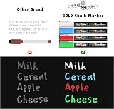 Chalky Crown Meal Planner Board Magnetic Dry Erase for Fridge Black view 3