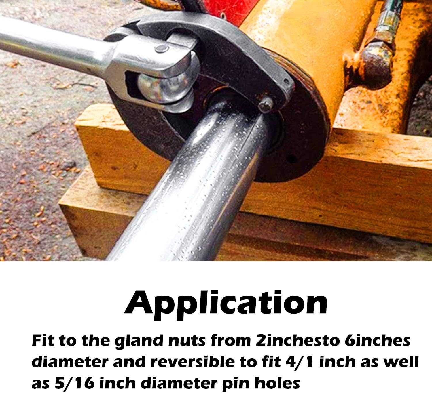 Adjustable Gland Nut Wrench Replace 1266 for Hydraulic Cylinders Pin