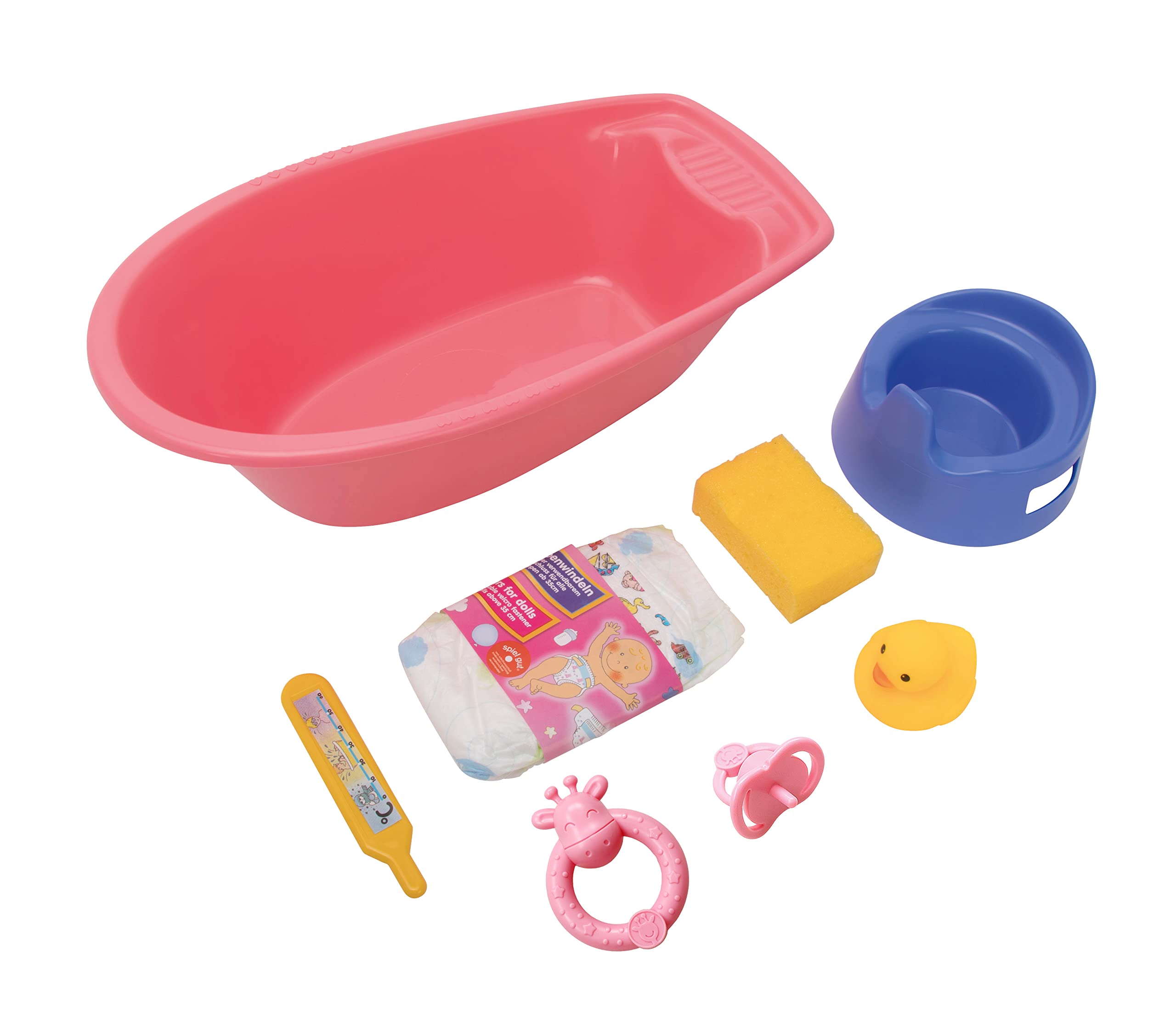 Heless 914Heless 40.5 x 23 x 13 cm Bathtub Set for Doll