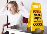 Boxer Gifts Mood Swing Novelty Warning Sign Yellow view 6