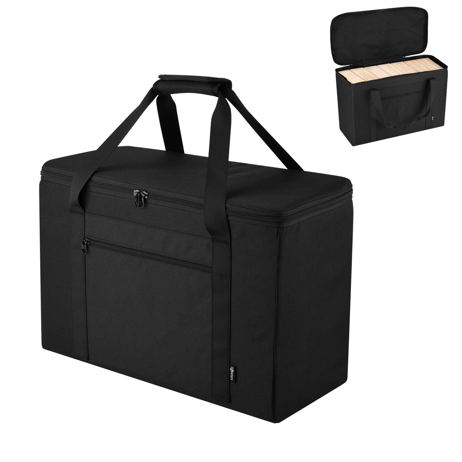 Photo 1 of Cosmos Stacking Game Storage Bag Compatible With Giant Tumble Tower, Replacement Carry Case for 56 Pcs Large Tumbling Timber, Organizer Tote for Wooden Blocks (NOT Included)