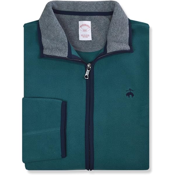 Brooks Brothers Mens Nylon Blend Full Zip Lightweight Racer