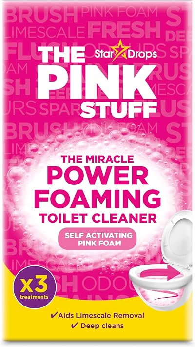 The Pink Stuff Miracle Power Foaming Toilet Cleaner 3 Treatments