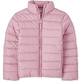 The Children's Place Girls' Medium Weight Wind-Resistant, Water-Resistant Puffer Jacket