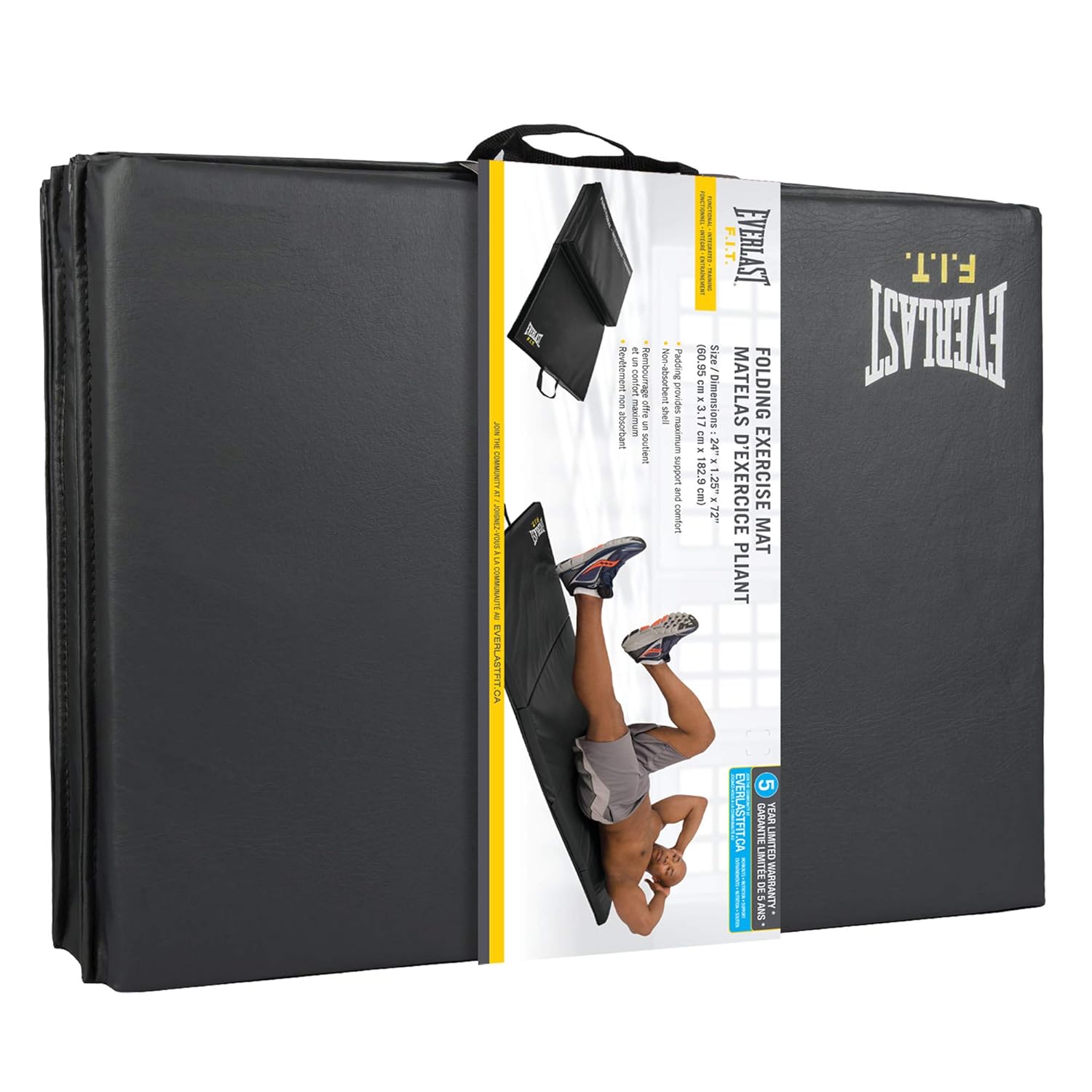 Everlast Folding Exercise Mat 72 Inch By 24 Inch Blue Online degrees