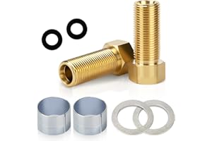 BATATOR Faucet Shank Extension kit,100818 Thick Countertop Extension Set for Faucet Valves, Faucet Pipe Extender