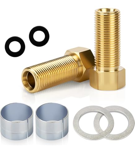 uxcell 1 Pcs 46mm Faucet Extension Threaded Pipe Mounting Shank