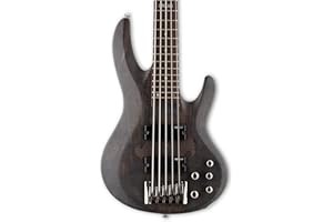 ESP LTD B-205SM Spalted Maple Bass Guitar, See Thru Black Satin