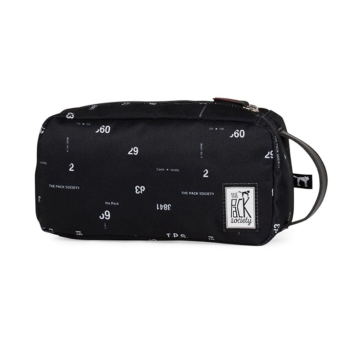 The Pack Society - Multicase Cool Prints - Kulturbeutel / Bautycase - Black Numbers Allover