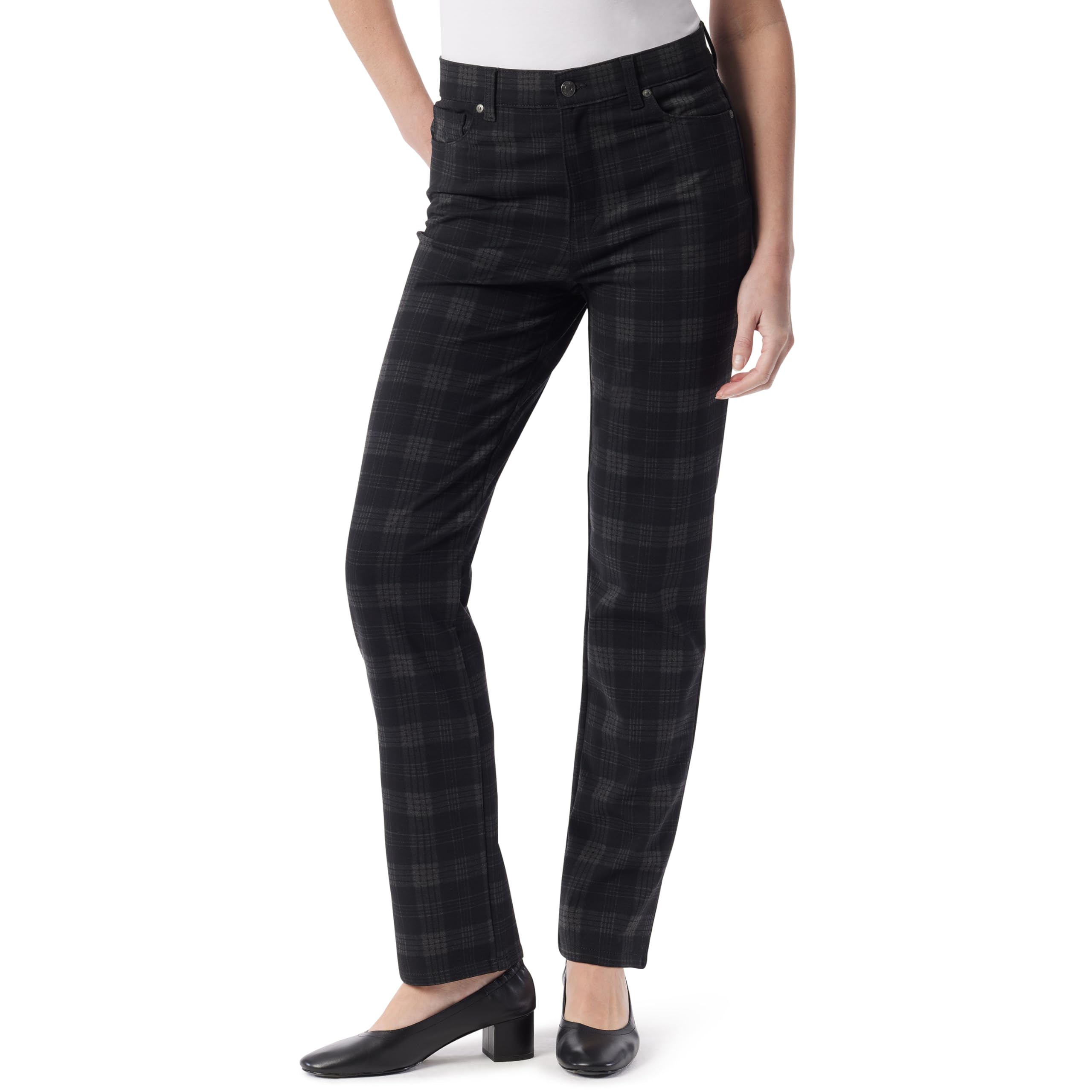 Gloria Vanderbilt Women’s Amanda Ponte High Rise Knit Pant Plus